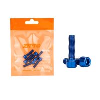 Titán szárcsavarok M5x18 mm, 6 darabos készlet - Kék