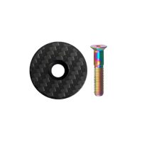 Matt karbon fejvédő - Rainbow Bolt