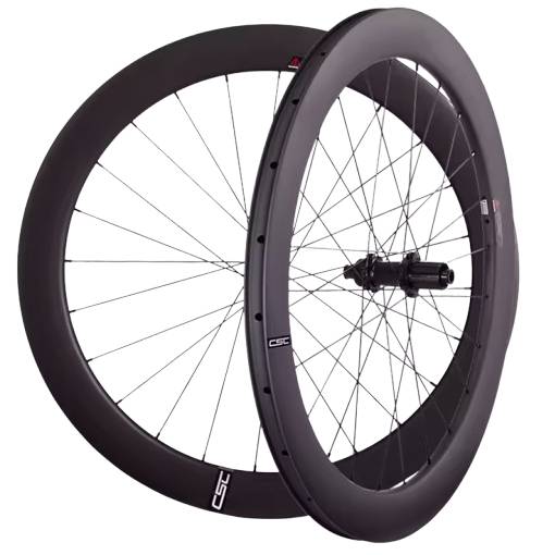 Foto - CSC Ultrakönnyű szénszálas kerékszett 700C 60x25 mm - Clincher - belső gumi, R13