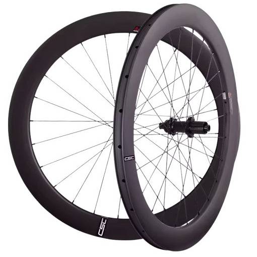 Foto - CSC Ultrakönnyű karbon kerék szett 700C 60x25 mm - Clincher - belső gumival, 511/522